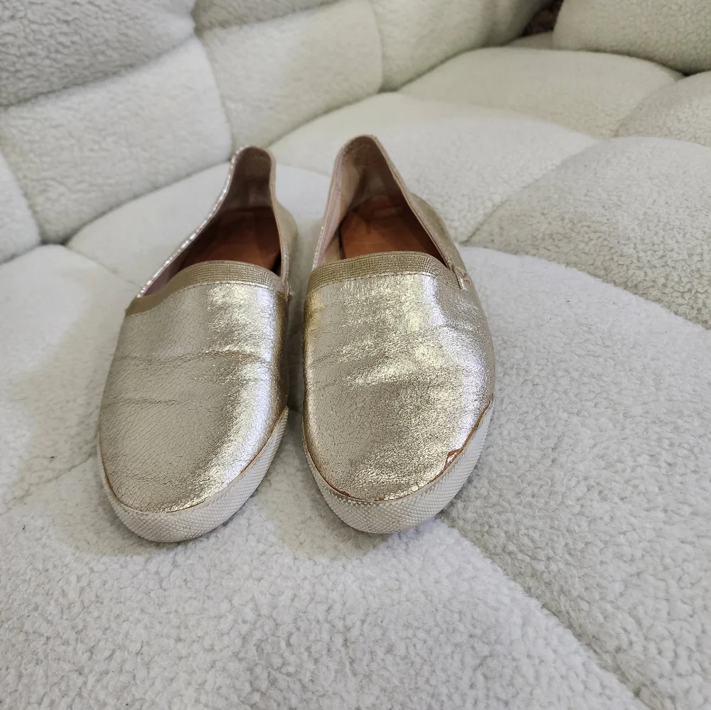 Frye Melanie Metallic Slip on Shoes